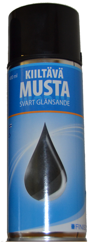 Pintamaali kiiltävä musta 400ml spray