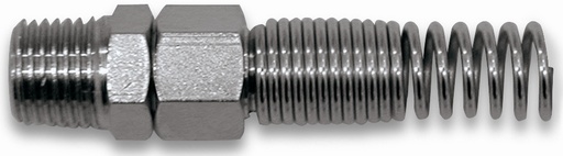 [F040220] Muoviletkuliitin jousella 1/4"uk 4x6mm