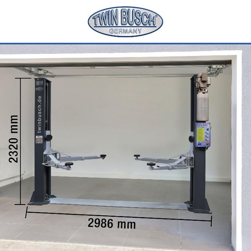 [F994992] Twin Busch, 2-pilarinostin TW242GE-230v-G  Basic Line, 4200 kg